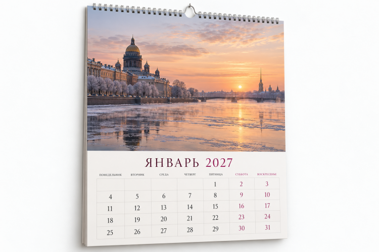 Корпоративный календарь на 2027 год: какой формат выбрать