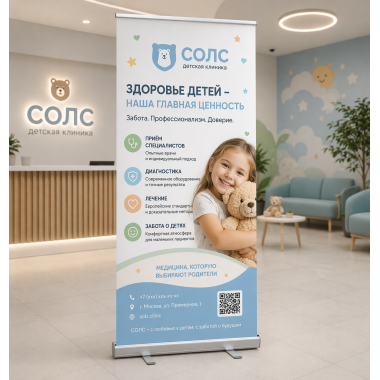Мобильные стенды roll-up