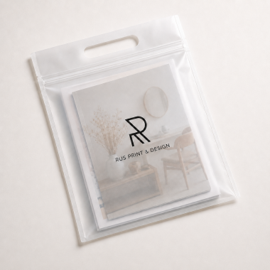 Печать на EVA-пакетах с ZIP LOCK и ручкой в СПб | Типография РУС