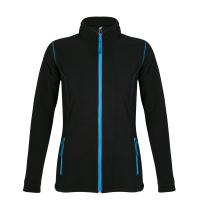 Куртка женская NOVA WOMEN 200, черная с ярко-голубым
