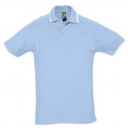 Рубашка поло мужская с контрастной отделкой PRACTICE 270, голубой/белый