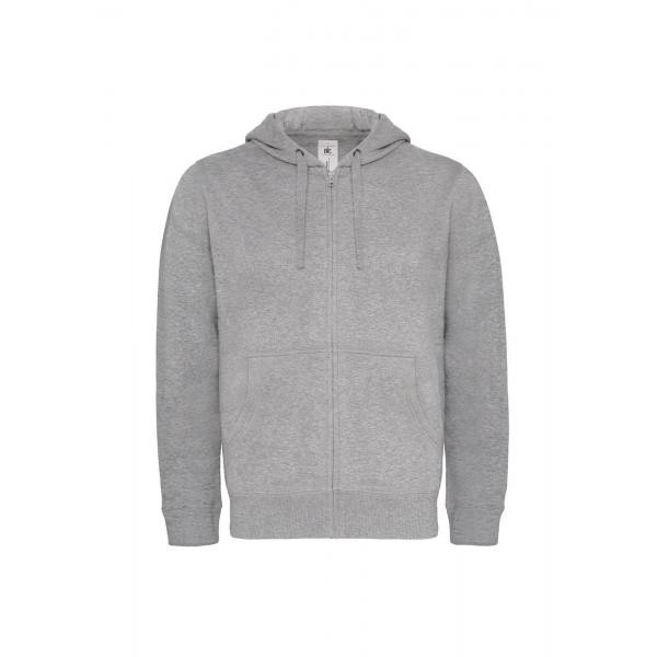 Толстовка мужская Hooded Full Zip серый меланж