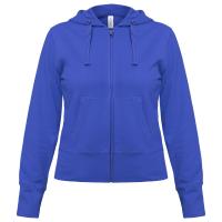 Толстовка женская Hooded Full Zip ярко-синяя
