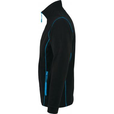 Куртка мужская NOVA MEN 200, черная с ярко-голубым