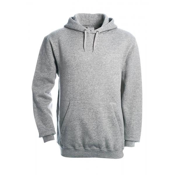Толстовка Hooded серый меланж