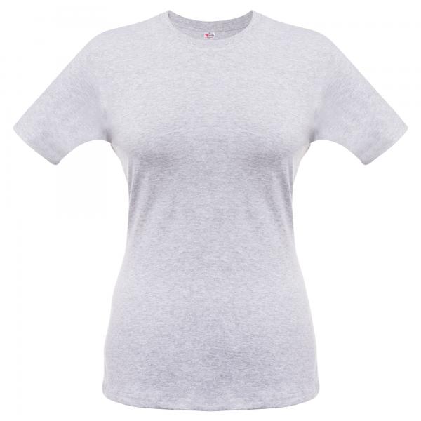Футболка женская T-bolka Stretch Lady, серый меланж