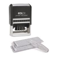 Датер автоматический самонаборный Colop Printer 55 Dater Bank Set (60х40 мм, 6 строк)