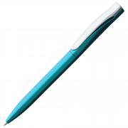 Ручка шариковая Pin Silver, голубая