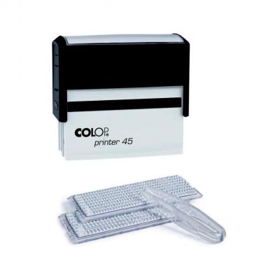 Штамп самонаборный Colop Printer 45-Set-F пластиковый 7/5 строк