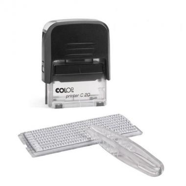 Штамп самонаборный Colop Printer C20-Set пластиковый 4 строки